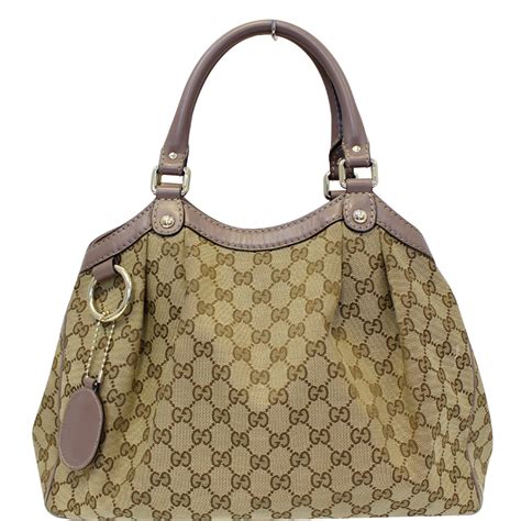 classic beige gucci bag|gucci shoulder bag beige.